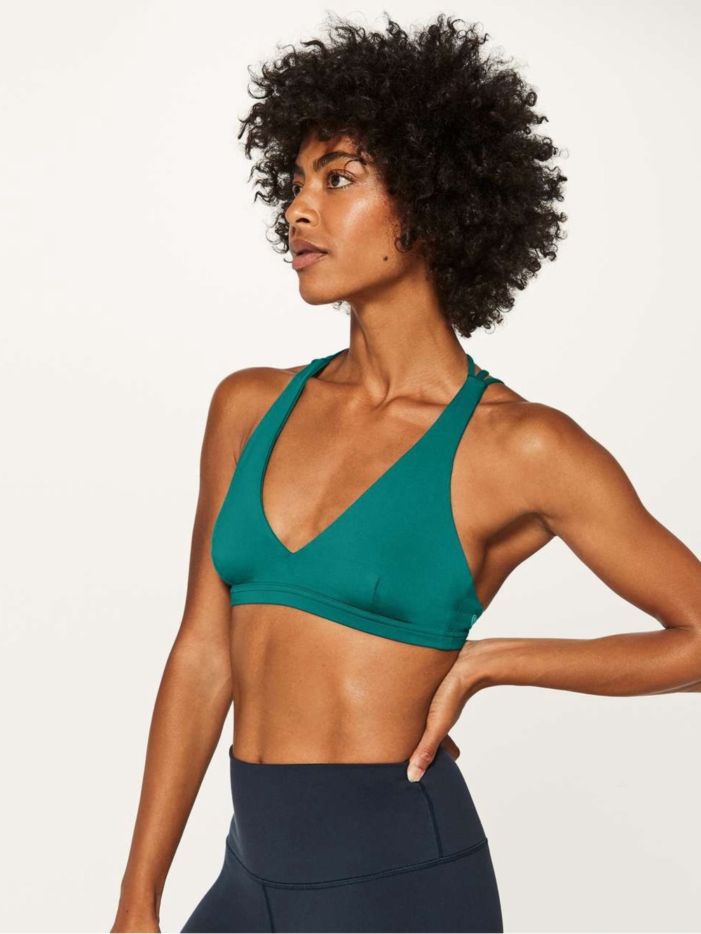 Lululemon Raise The Barre Bra Teal Green Women Size 2